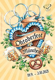 Wiesnpalakat - Das neue Plakat zum Oktoberfest 2021 in München